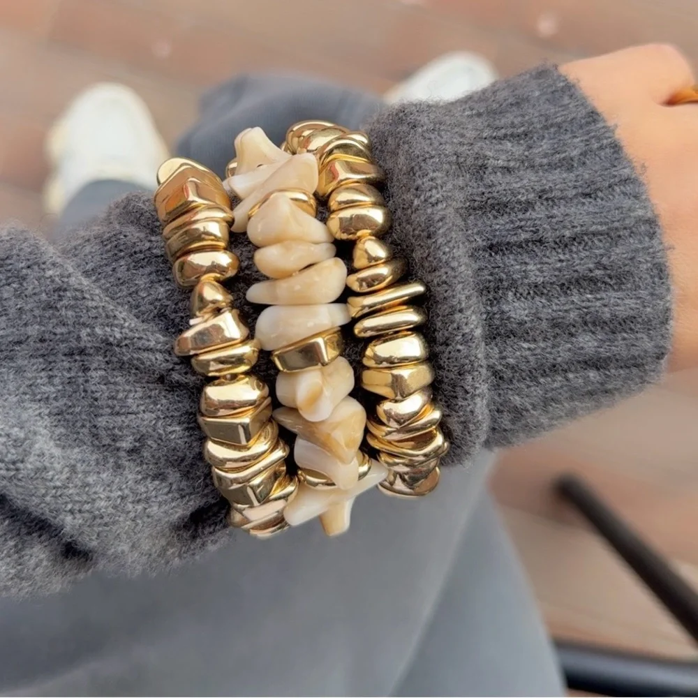 ZARA STYLE PACK OF PIECED BRACELETS NEW SEASON